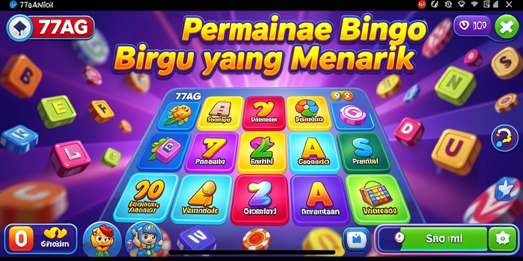 Tampilan gameplay Bingo yang menarik di 77AG.