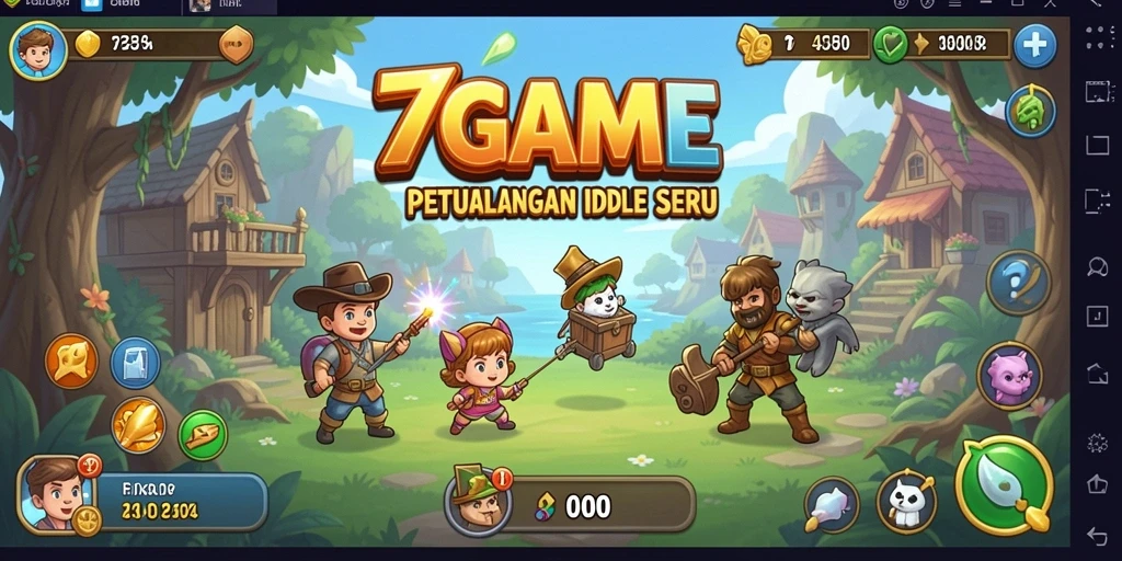 Tampilan gameplay Idle yang menawan dari 7GAME.