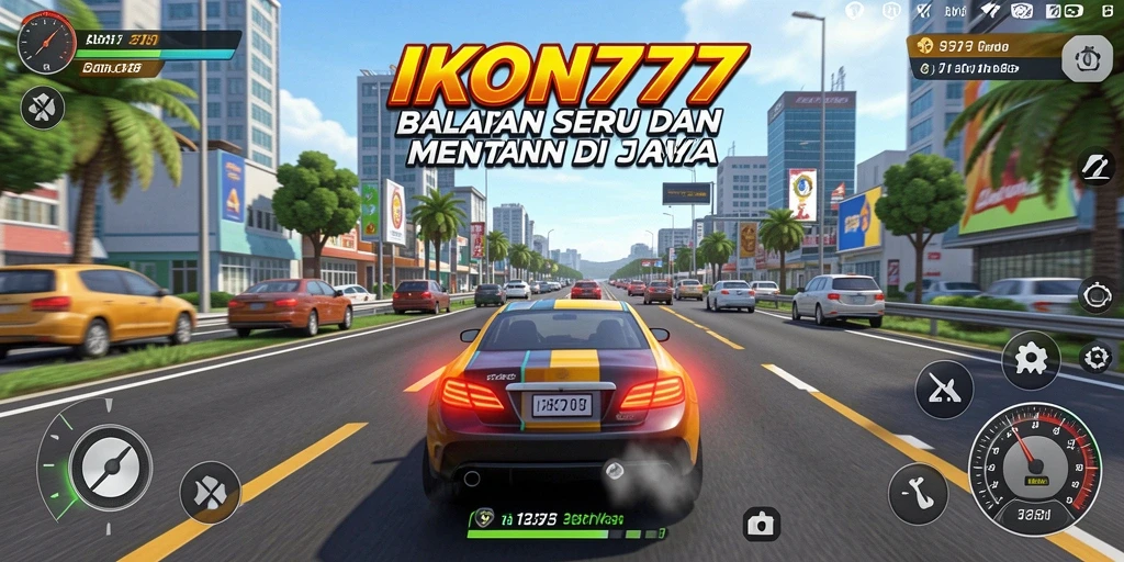 Tampilan balapan yang intens dan mendebarkan dalam IKON777.