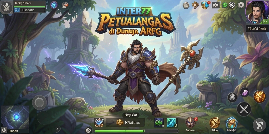 Screenshot gameplay INTER77 yang mendebarkan dalam pertempuran ARPG.