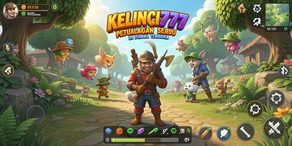 Gameplay KELINCI777 menampilkan petualangan seru di dunia terbuka.