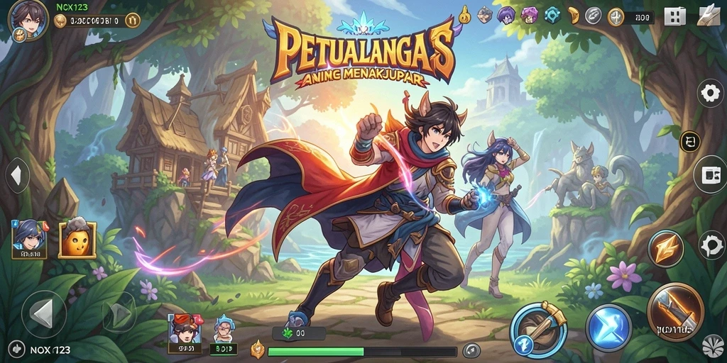 Gameplay menakjubkan di dunia Anime yang penuh petualangan.