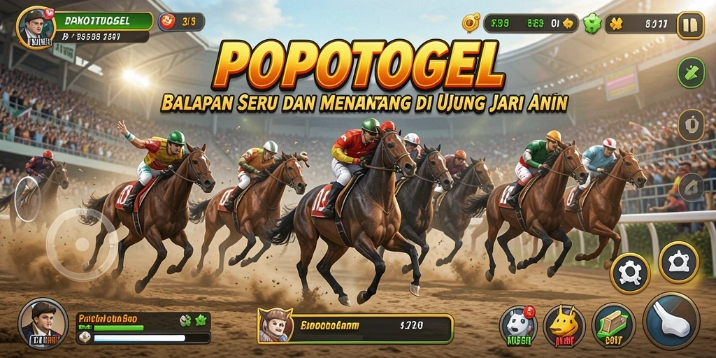 Gameplay seru di lintasan balap POPOTOGEL.