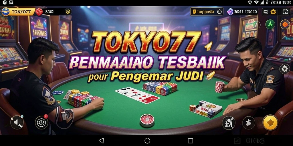 Gameplay seru dari aplikasi TOKYO77 dengan berbagai permainan kasino.