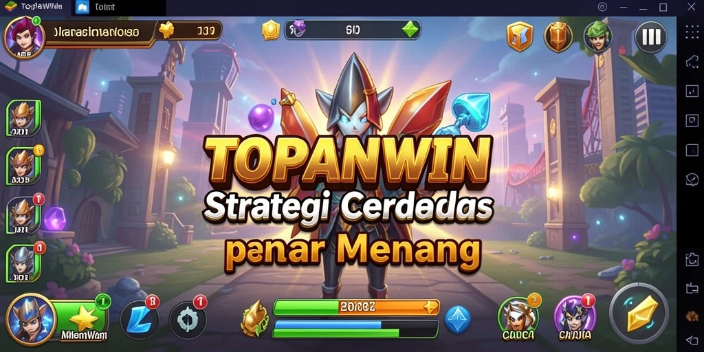 Tampilan menarik dari gameplay strategis TOPANWIN saat bertempur.